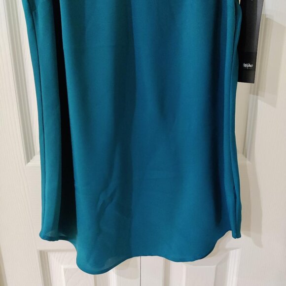 Mossimo Women's Sleeveless Teal Polyester Tank Top Size XSmall - Picture 4 of 5